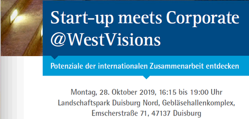 Start-up meets Corporate @WestVisions
