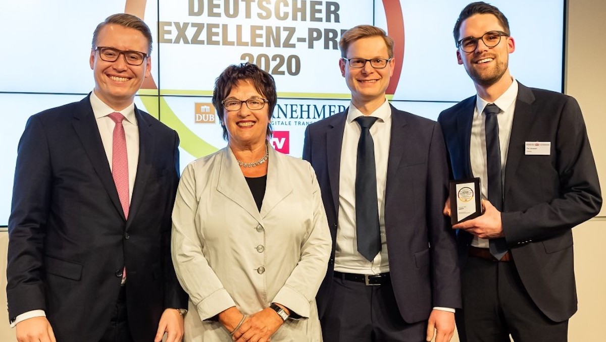 FINEXITY gewinnt Deutschen Exzellenz-Preis 2020
