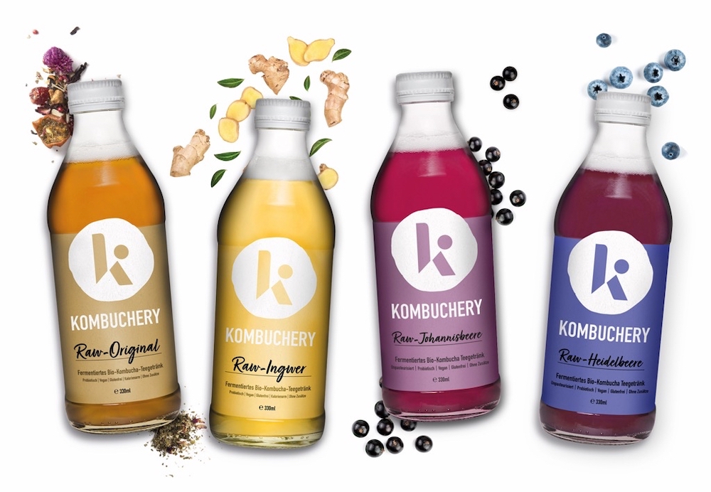 KOMBUCHERY: Kombucha Teegetränk mit Tee und frischen Obst und Gemüse bio, vegan, nachhaltig, glutenfrei