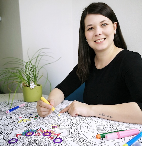Mal mich Bunt Ausmal-Tischdecken aus Papier Kreativprodukte