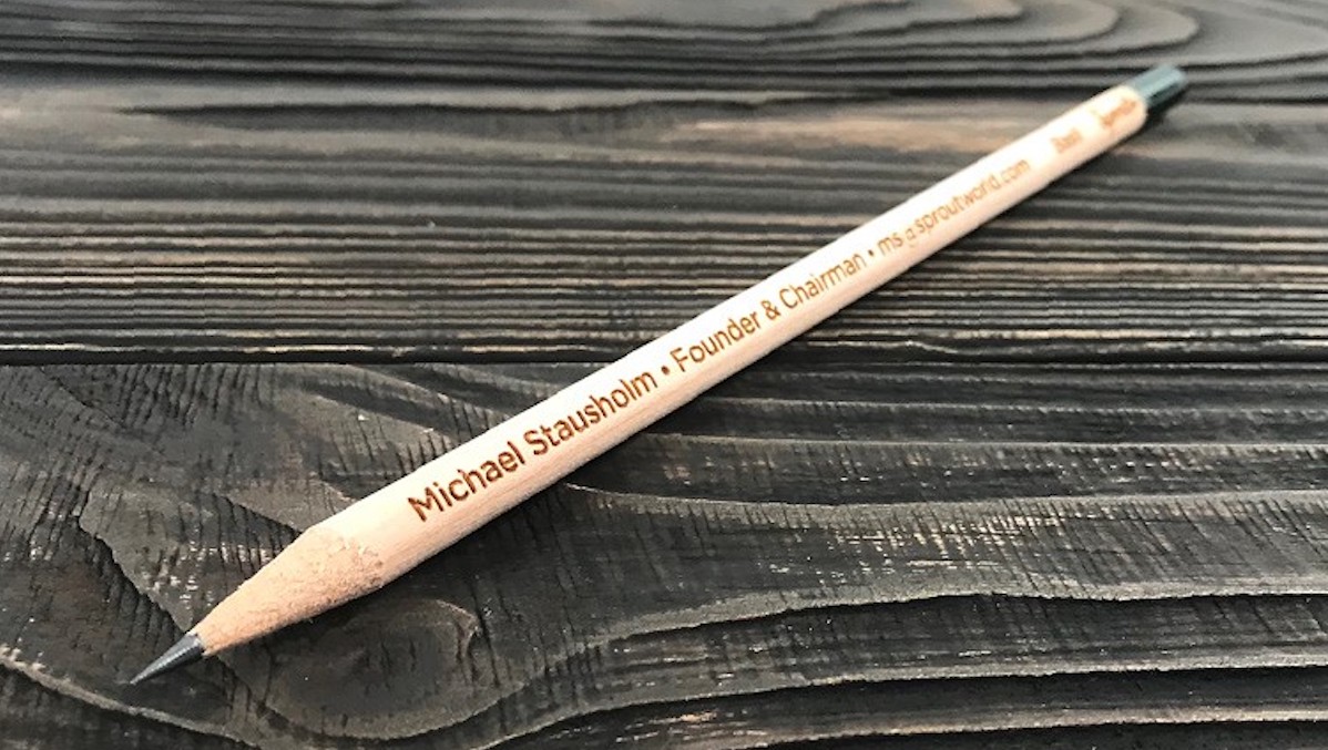 Originell Und Nachhaltig Ein Pflanzbarer Bleistift Als Visitenkarte